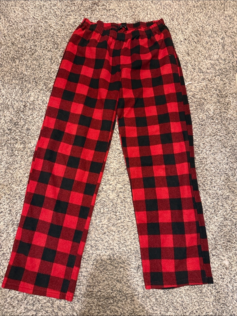 Red and Black Buffalo Plaid Pajama Pants - Women's Cozy Sleepwear
